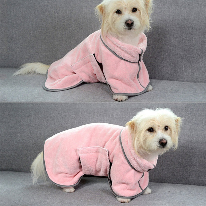 Quick-drying Absorbent Towel Dog Bathrobe