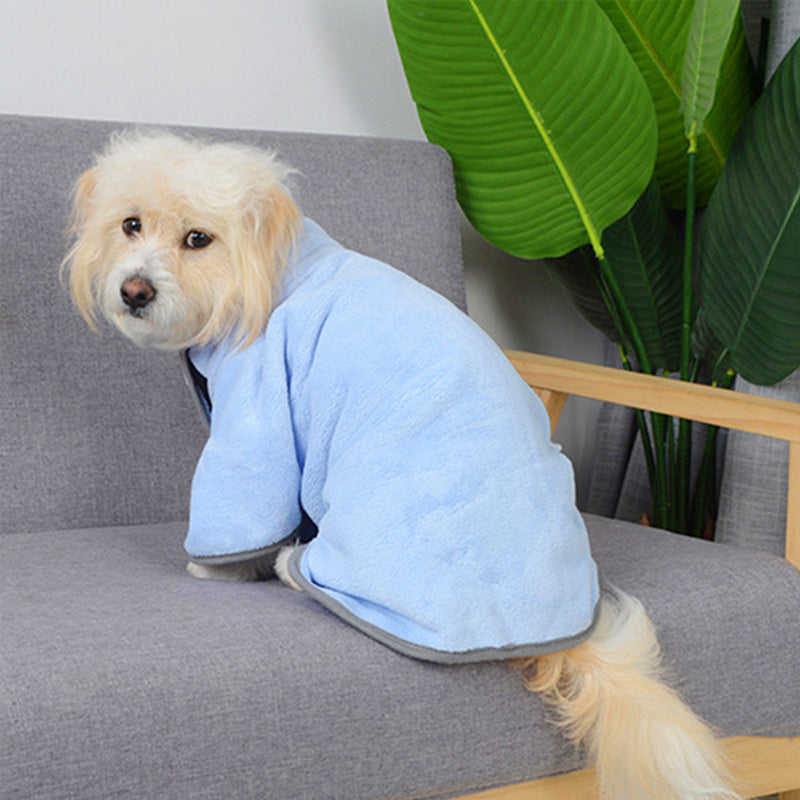 Quick-drying Absorbent Towel Dog Bathrobe