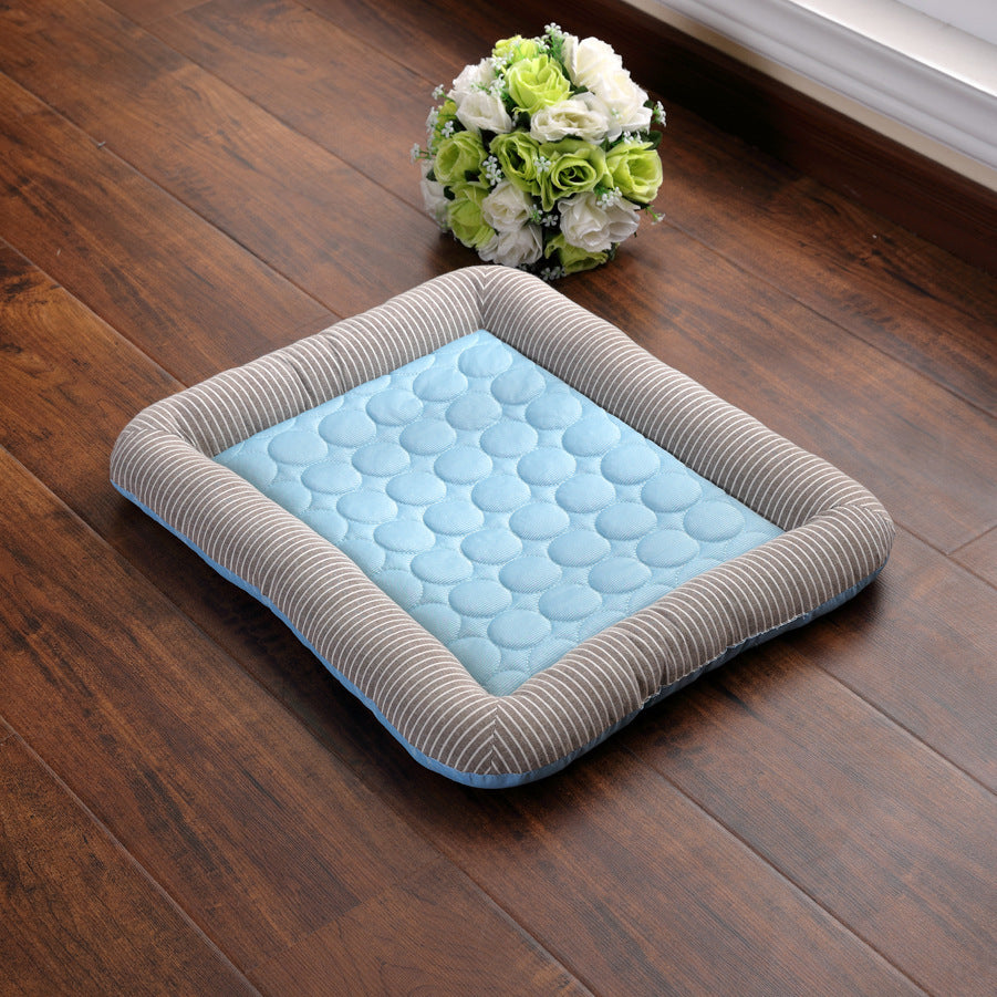 Cooling Pad Bed For Dogs Cats Ice Silk Material Soft For Summer