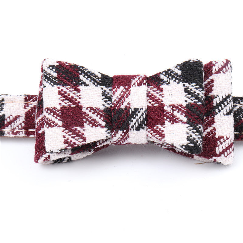 English Style Dog Collar with Bow, Scarf, or Lead