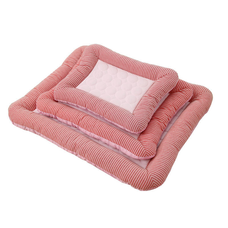 Cooling Pad Bed For Dogs Cats Ice Silk Material Soft For Summer