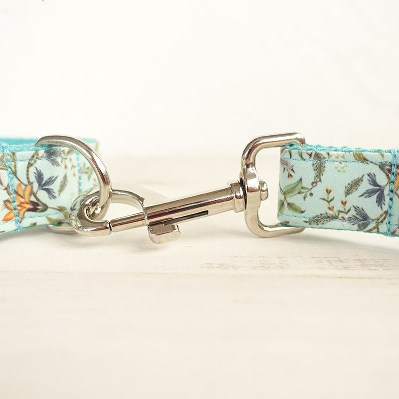 Flower Dog Collar, Lead and Bow