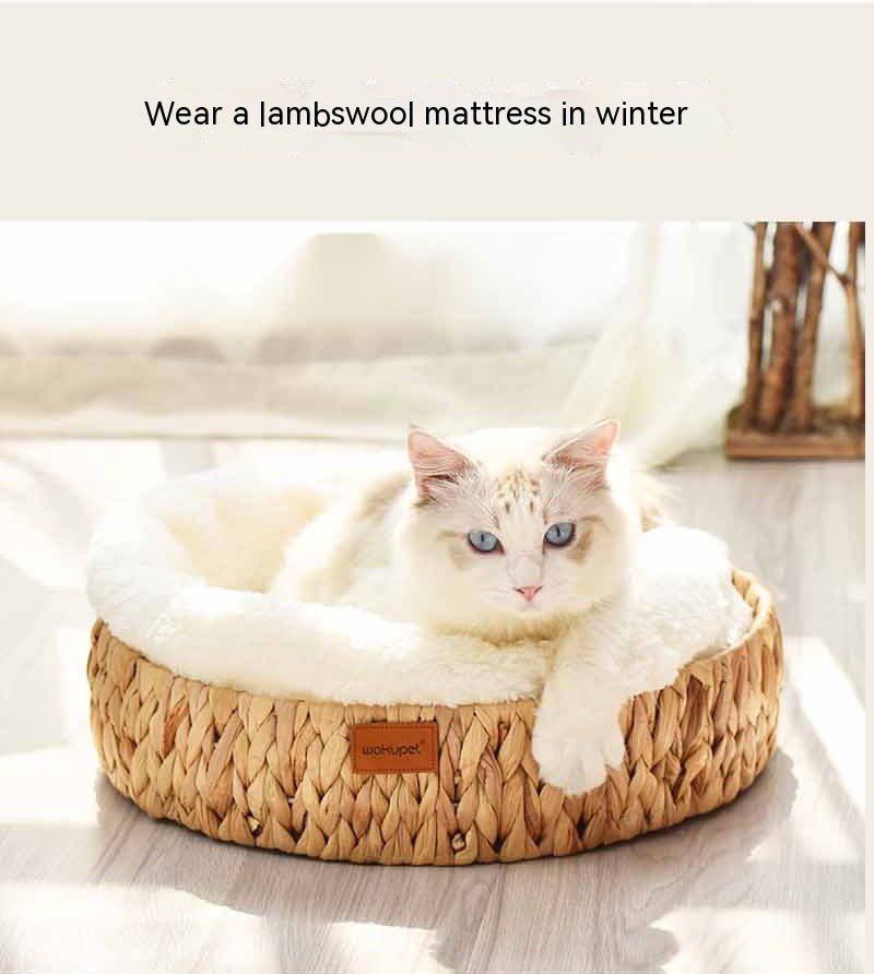 Cat Rattan Warm Cat Nest