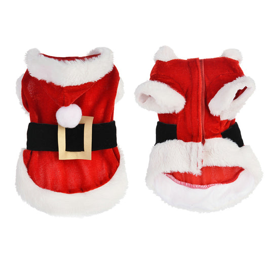 Dog Christmas Santa costume