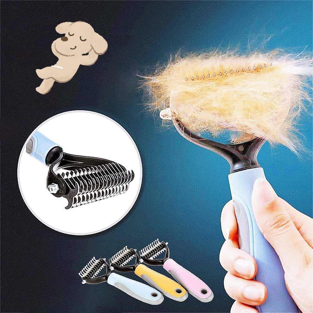 Stainless Double-sided Dog Brush