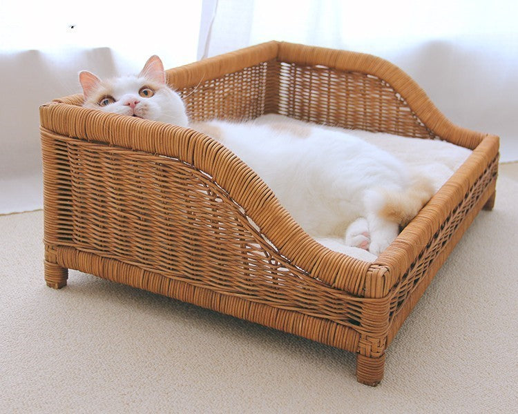 Hand-woven Cat Bed Scratch Resistant Four Seasons Universal Sofa