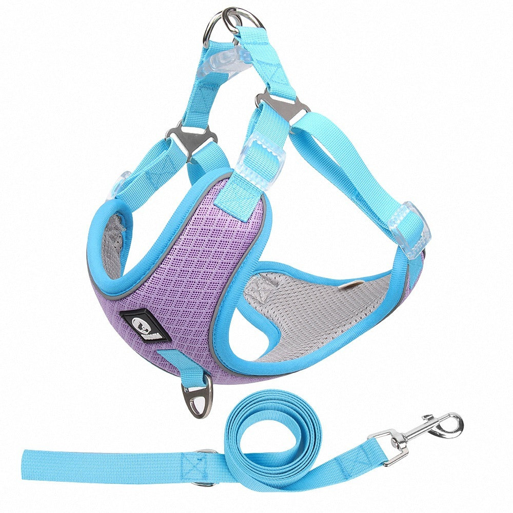 Dog Mesh Reflective Chest Strap