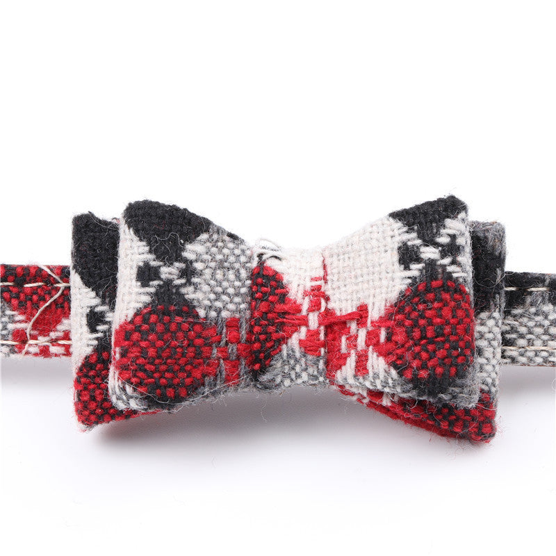 English Style Dog Collar with Bow, Scarf, or Lead