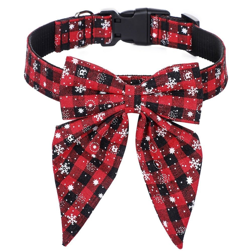 Pet Collar Bow Tie Christmas Dog