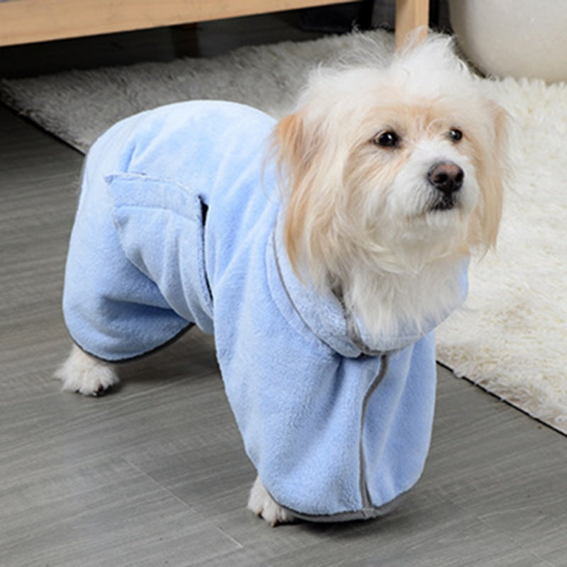 Quick-drying Absorbent Towel Dog Bathrobe