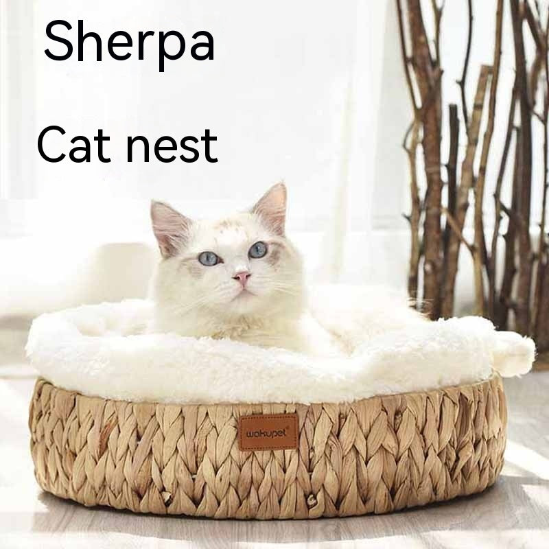 Cat Rattan Warm Cat Nest