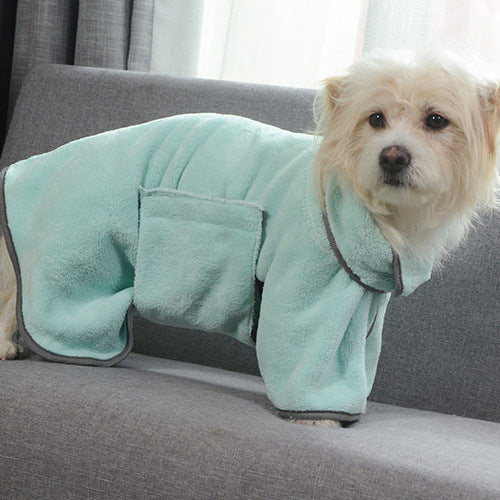 Quick-drying Absorbent Towel Dog Bathrobe