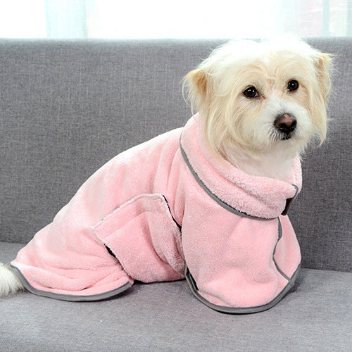 Quick-drying Absorbent Towel Dog Bathrobe