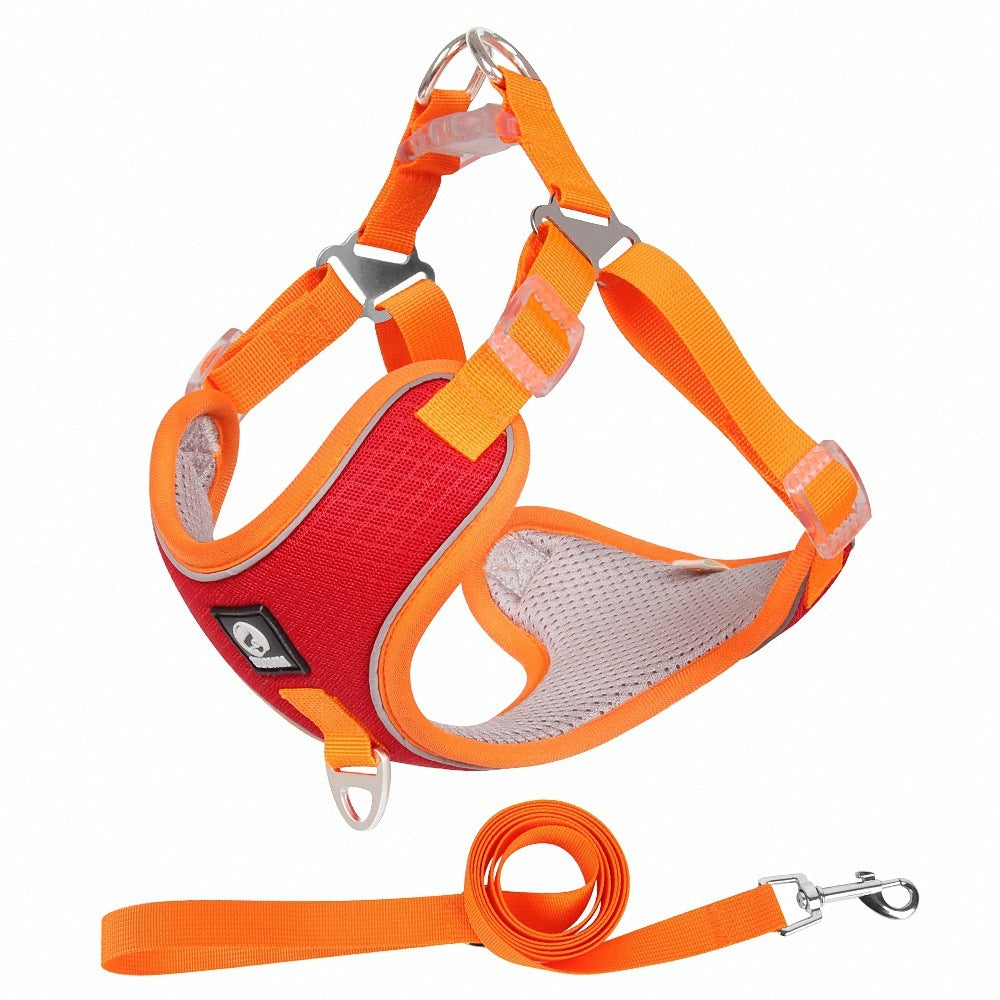 Dog Mesh Reflective Chest Strap