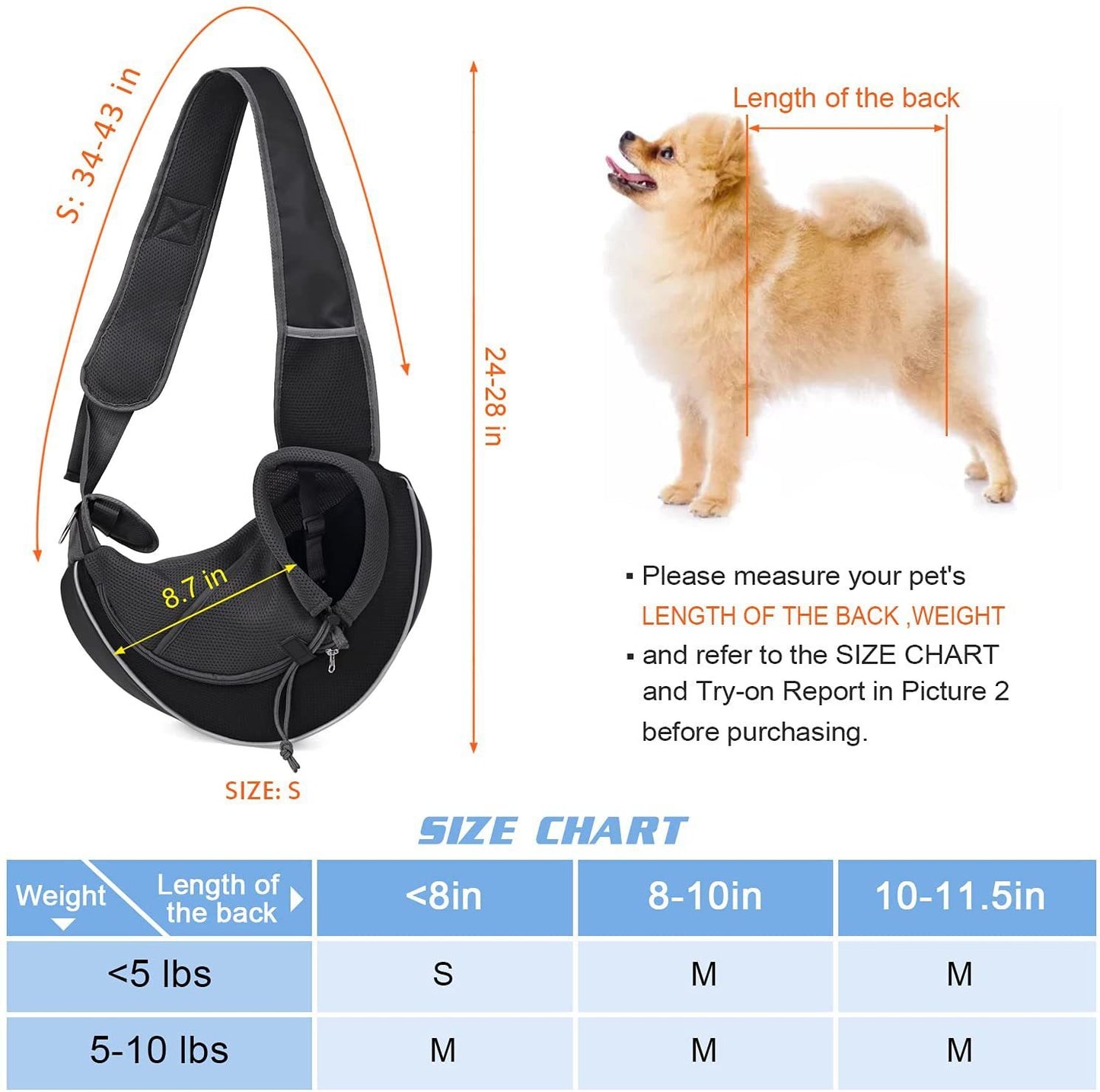 Dogs Carry Bag Crossbody